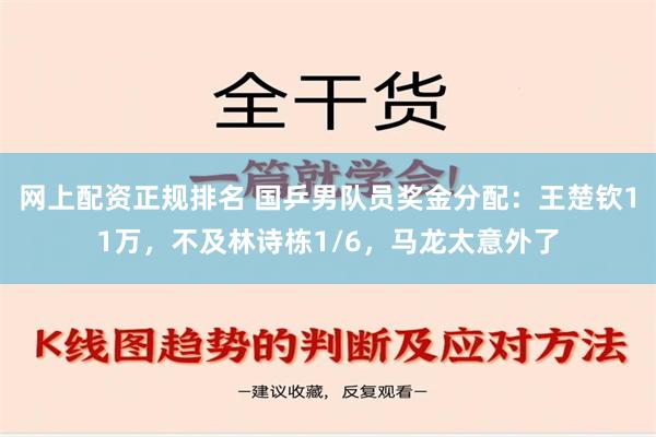 网上配资正规排名 国乒男队员奖金分配：王楚钦11万，不及林诗栋1/6，马龙太意外了